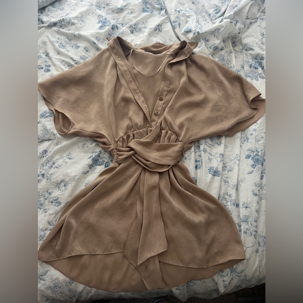 Gold romper from Zara